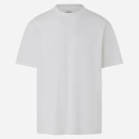 Camiseta Relaxed em Algodão com Efeito Pesado Branco