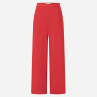 Calça Wide Leg Alfaiatada com Cintura Alta e Zíper Lateral Vermelho