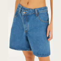 Bermuda Jeans Cós Transpassado