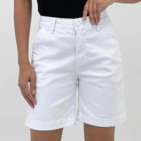 Bermuda Voox Ciclista em Sarja Feminina - Branco