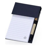 Bloco De Anotações Ecológico Com Autoadesivo E Caneta - Serv Color