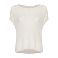 BLUSA MANGA CURTA VISCOLINHO RECORTE CAVA