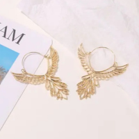 Brinco Maxi Boho Hippie Leve Indiana Mandal Prateado Dourado - anjo da mamã