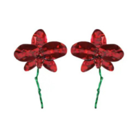 Brincos De Flor 3D Em Tecido Bohemia Maxi Para Mulheres, Joias Florais Arte