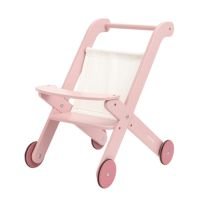 Brinquedo De Madeira Carrinho De Boneca Rosa Büp Baby