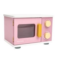 Brinquedo De Madeira Forno Micro-ondas Rosa Büp Baby
