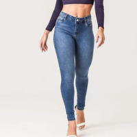Calça Jeans Skinny Feminina Zune - Azul