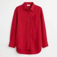 Camisa Linho Vermelha