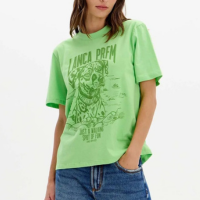 Camiseta Easy Lança Perfume Estampada Feminino - Verde