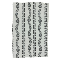 Canga Viscolinho Estampada Saída de Praia Usenagai - Off White+Preto