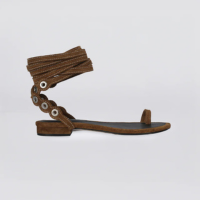 Rasteira Tatiana Camurça Chocolate