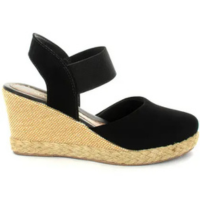 Sandália Anabela Feminina com Salto Médio e Elástico com ajuste Moda Macera