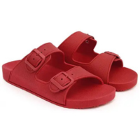 Sandalia Chinelo papete rasteira feminina Injetada Vermelho Ferrari - Magal