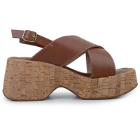 Sandália Feminina Azillê Anabela Marrom - 5047 - Marrom