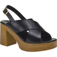 Sandália Feminina Salto Alto Bloco Grosso Meia Pata - LAZZLU