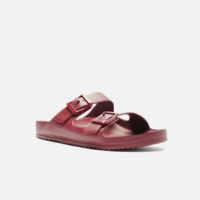 Sandália Papete Vermelha Tiras Brizza