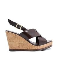 Sandalia Uze Anabela - Cafe