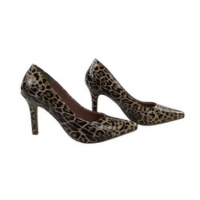 Scarpin salto alto fino verniz onça animal print9 cm er204 - EMILIA RIBEIRO