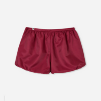 Short curto balonê bordô