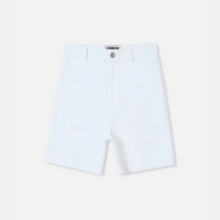 Short midi de sarja branco