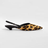 Slingback Amy Leopard Print