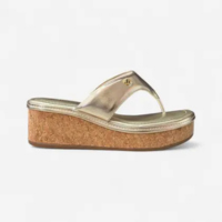 Tamanco Plataforma Bebecê de Dedo Dourado - BEBECE