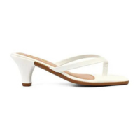 Tamanco Sandália Feminina de Dedo Salto Baixo Confortável Leve e Macio para