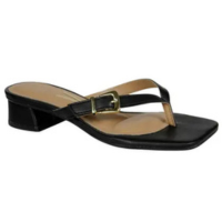 Tamanco Vizzano Feminino Sandália Salto Baixo Dedo 6454.127