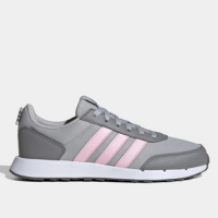Tênis Adidas Run 50S Feminino - Cinza+Rosa