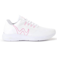 Tenis Feminino Esportivo Treino Academia Caminhada Super Leve - Branco+Pink