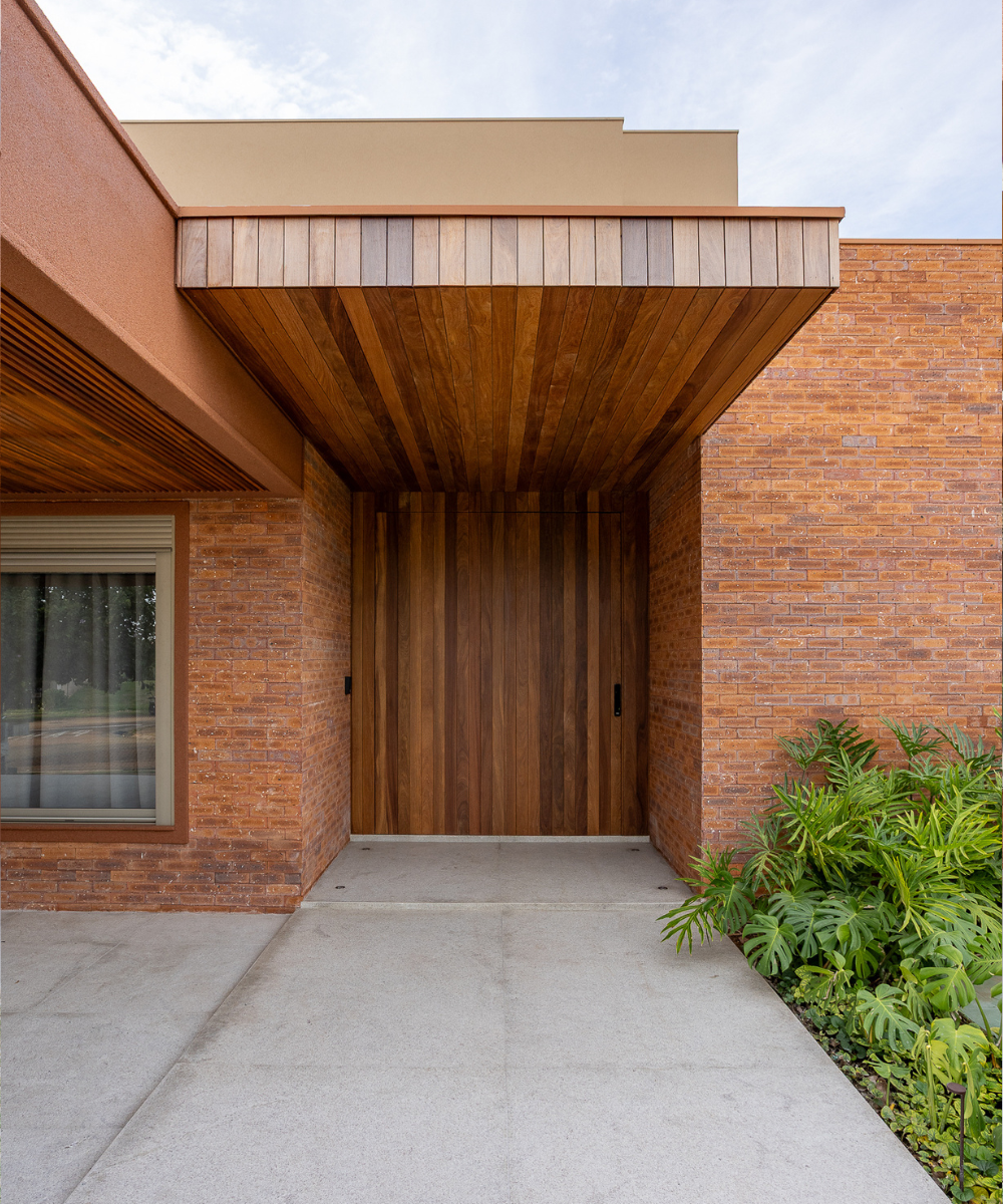 Aplicações modernas de tijolinho aparente.