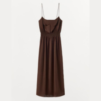 VESTIDO ACETINADO FRANZIDO