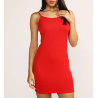 Vestido Curto Alcinha Com Bojo - Vermelho