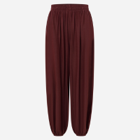 Calça Aladim em Viscose com Efeito Acetinado Vinho