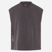 Regata Boxy em Algodão com Estampa Veigh Marmorizada Marrom