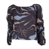 Bata Feminina Habana Estampada Preta - Lojas Radan