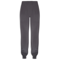 Calça Feminina Em Seda Pura Cinza \'2Essential