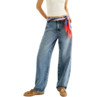 Calça Hering Jeans Feminina Barrel - Jeans