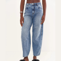 Calça Jeans Barril - Joana