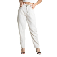 Calça Linho Sawary Barrel - 280446 48 - Bege