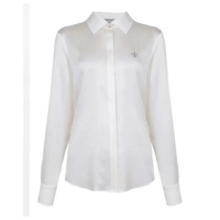 Camisa Feminina Dudalina Slim Seda Branco Off - 5312307 - Branco