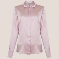 Camisa Seda Dudalina Lis Feminino - Rosa