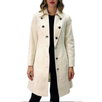 Casaco Malise 78 lã Batida Feminino - Cru