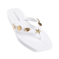 Chinelo Feminino Giulia Domna Biico Quadrado Branco - Branco