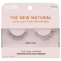 Cílios Postiços Kiss New York The New Natural Silver Ring 1 par