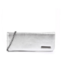 Clutch em Couro Prata Loucos e Santos - Prata