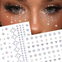 Diamantes para os olhosdecoração facial, maquiagem para os olhos com pérola