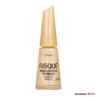 Esmalte Amarelo Risqué Bridgerton Bendito Artista Cintilante 8ml