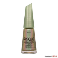 Esmalte Verde Risqué Bridgerton Uma Abelha me Contou... Metálico 8ml