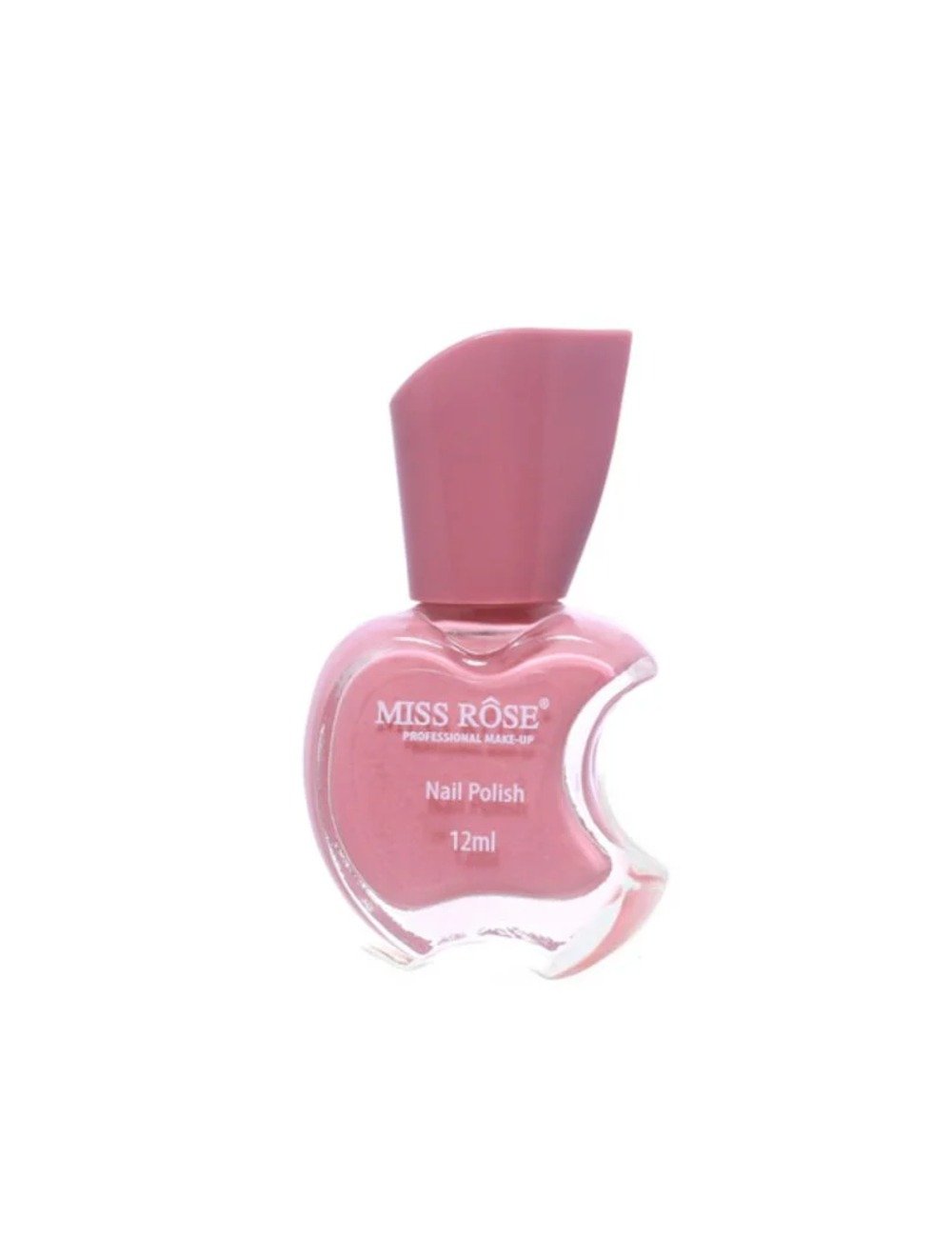 Esmalte rosa cremoso Miss Rôse em embalagem de vidro com design moderno, entre os esmaltes mais desejados.